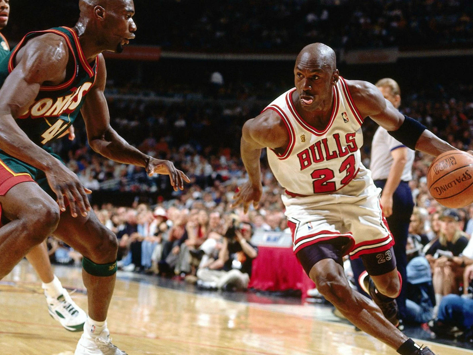 Michael Jordan Dribble Background