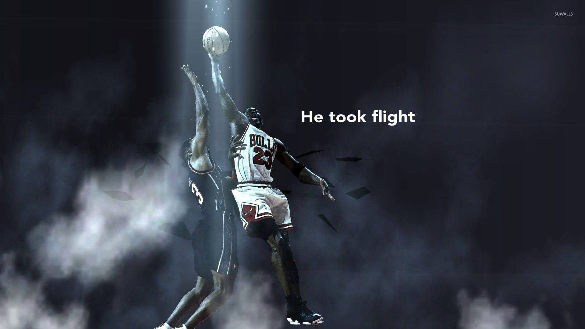 Michael Jordan Hd And His Opponent Background