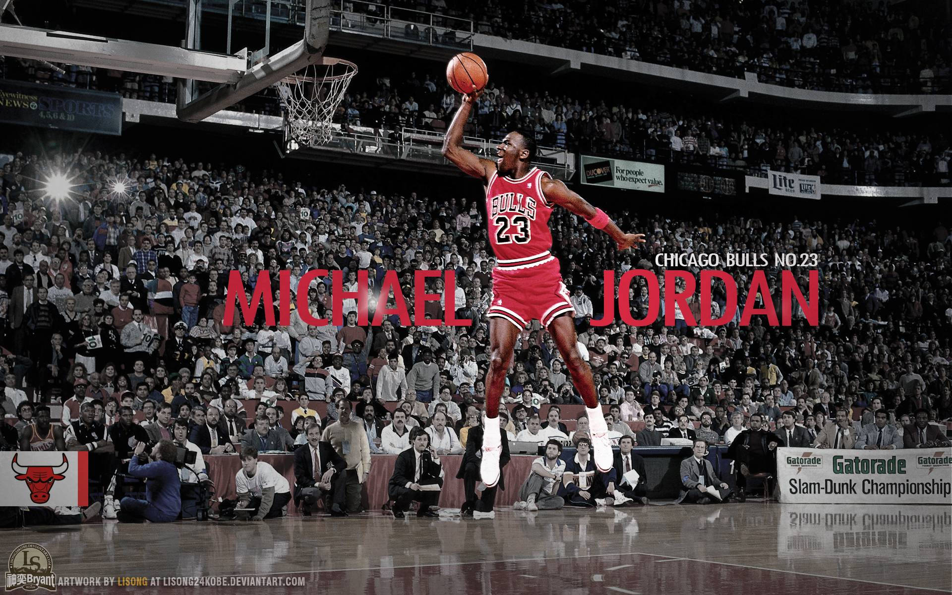 Michael Jordan Hd Slam Dunk Background