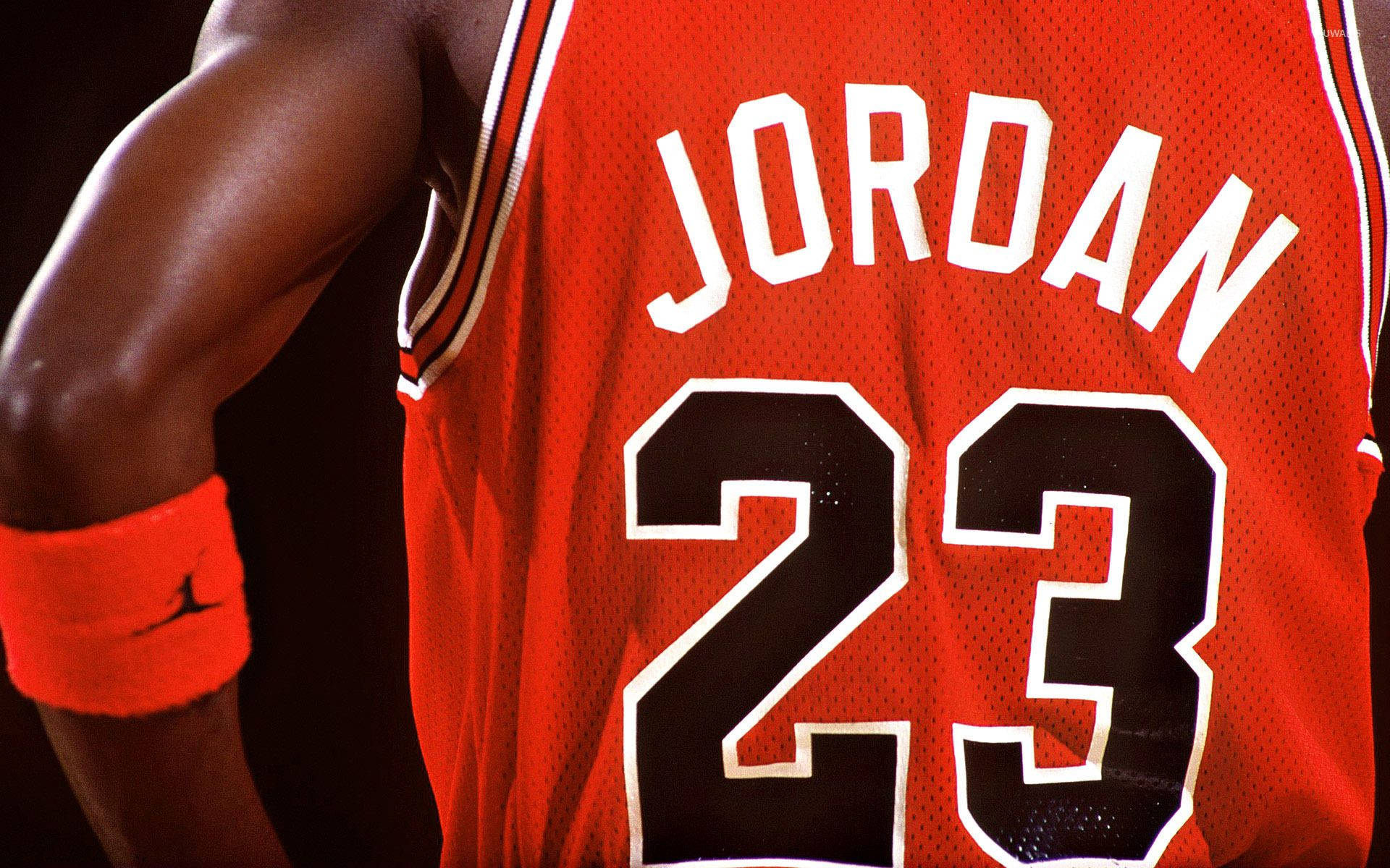 Michael Jordan Jersey Back Side Background