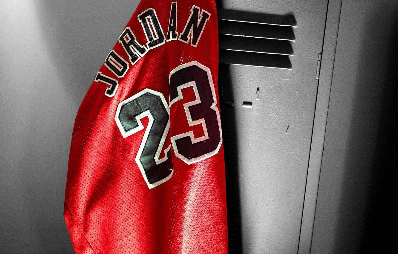 Michael Jordan Red Jersey Shirt Background