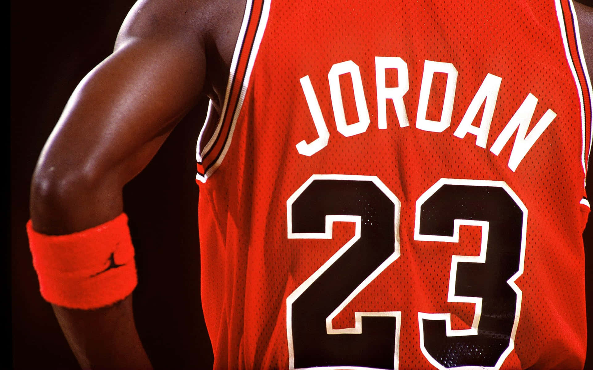 Michael Jordan's Iconic Nba Jersey Background