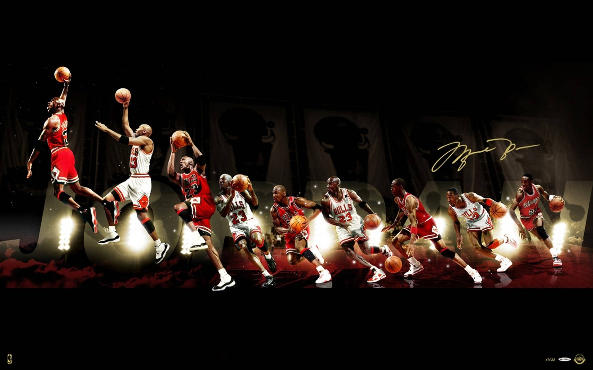 Michael Jordan Shoot Time-lapse Background