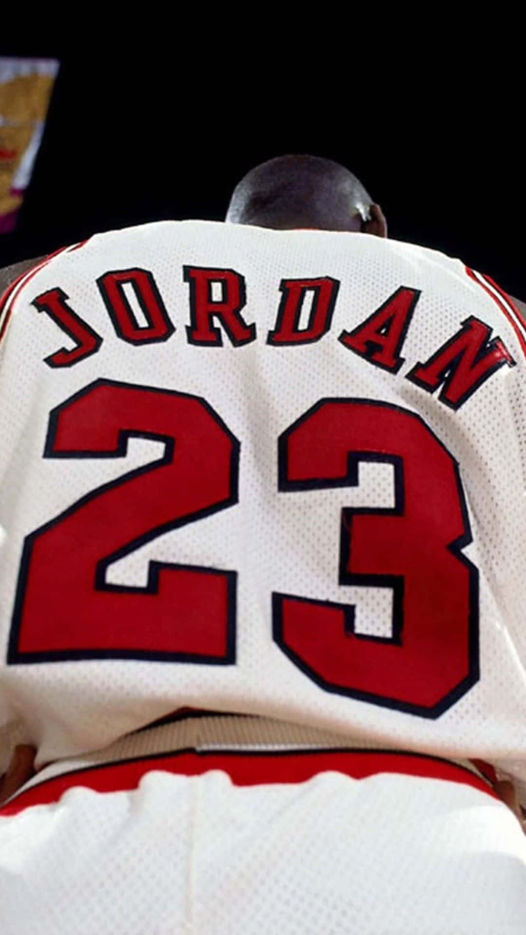 Michael Jordan White Jersey Iphone Background