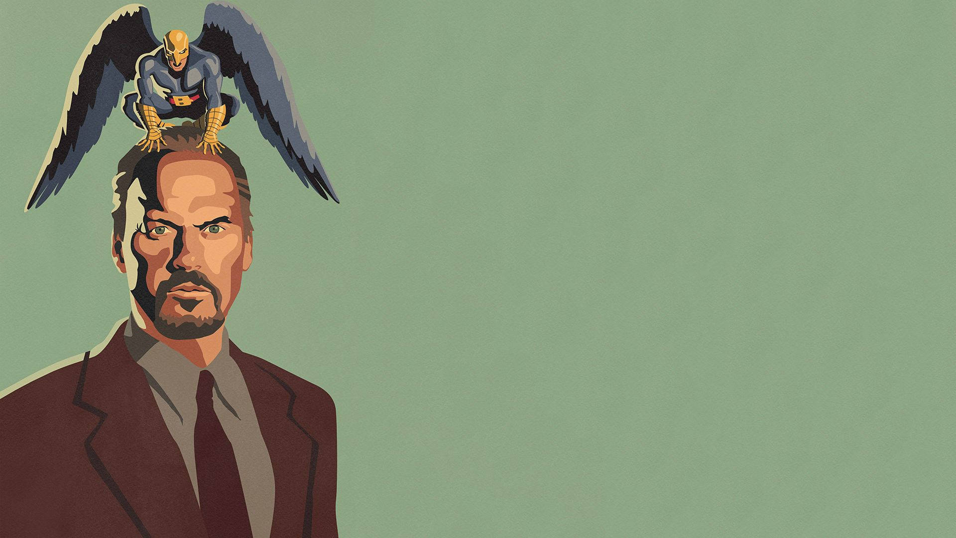 Michael Keaton Birdman Digital Art Background