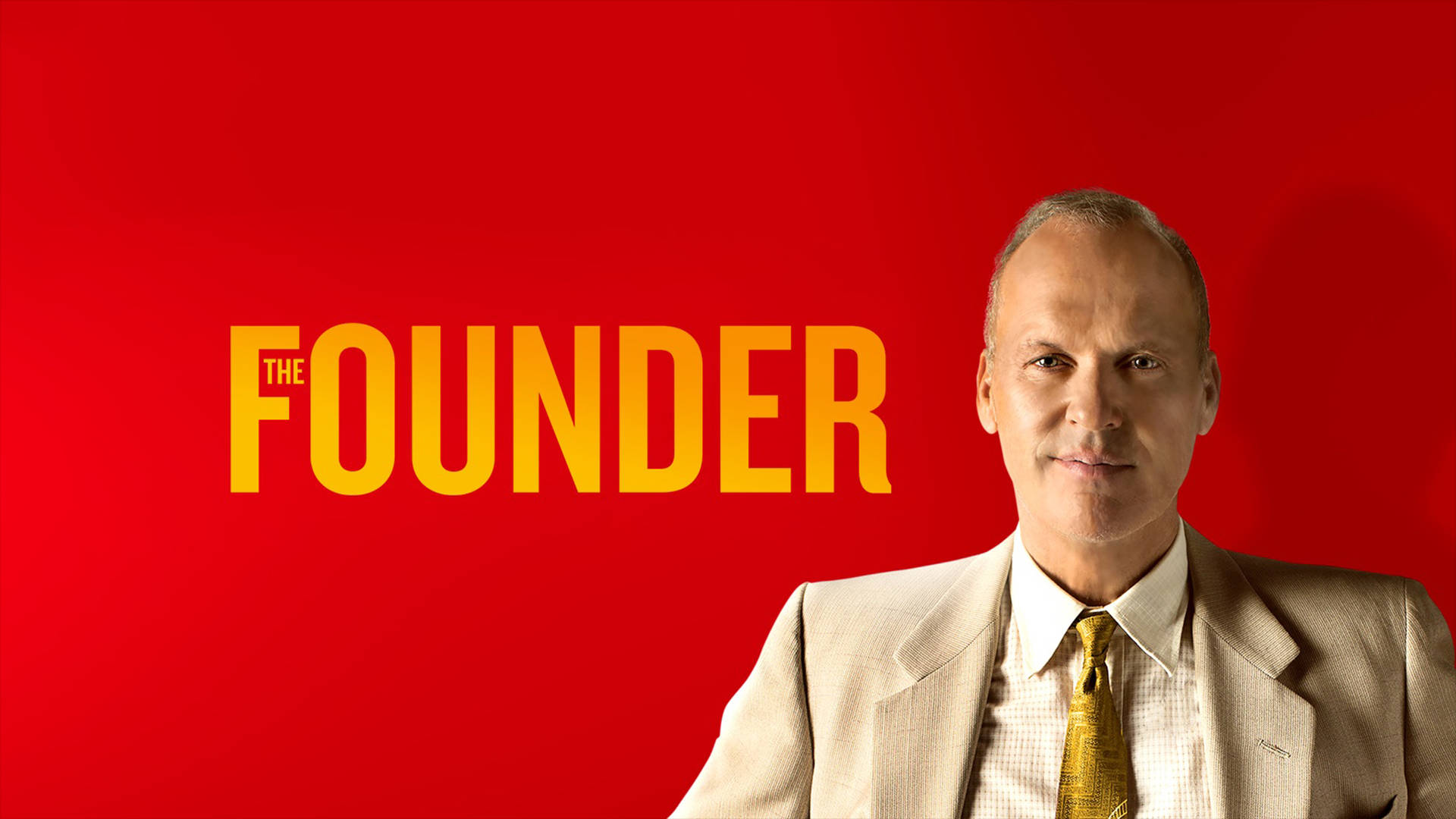 Michael Keaton Founder Red Background