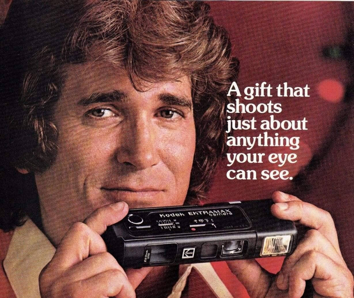 Michael Landon For Kodak Ektramax Background