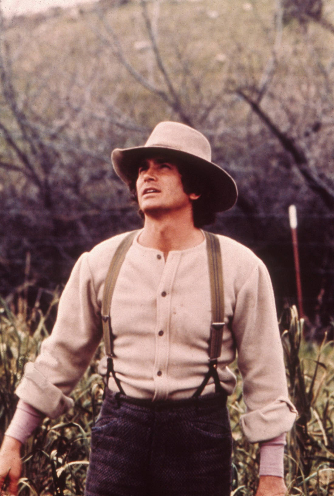 Michael Landon In Prairie Portrait Background