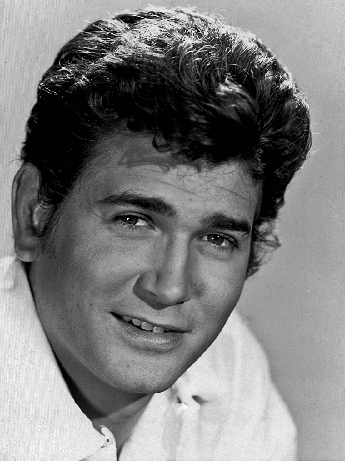 Michael Landon Monochromatic Headshot Background