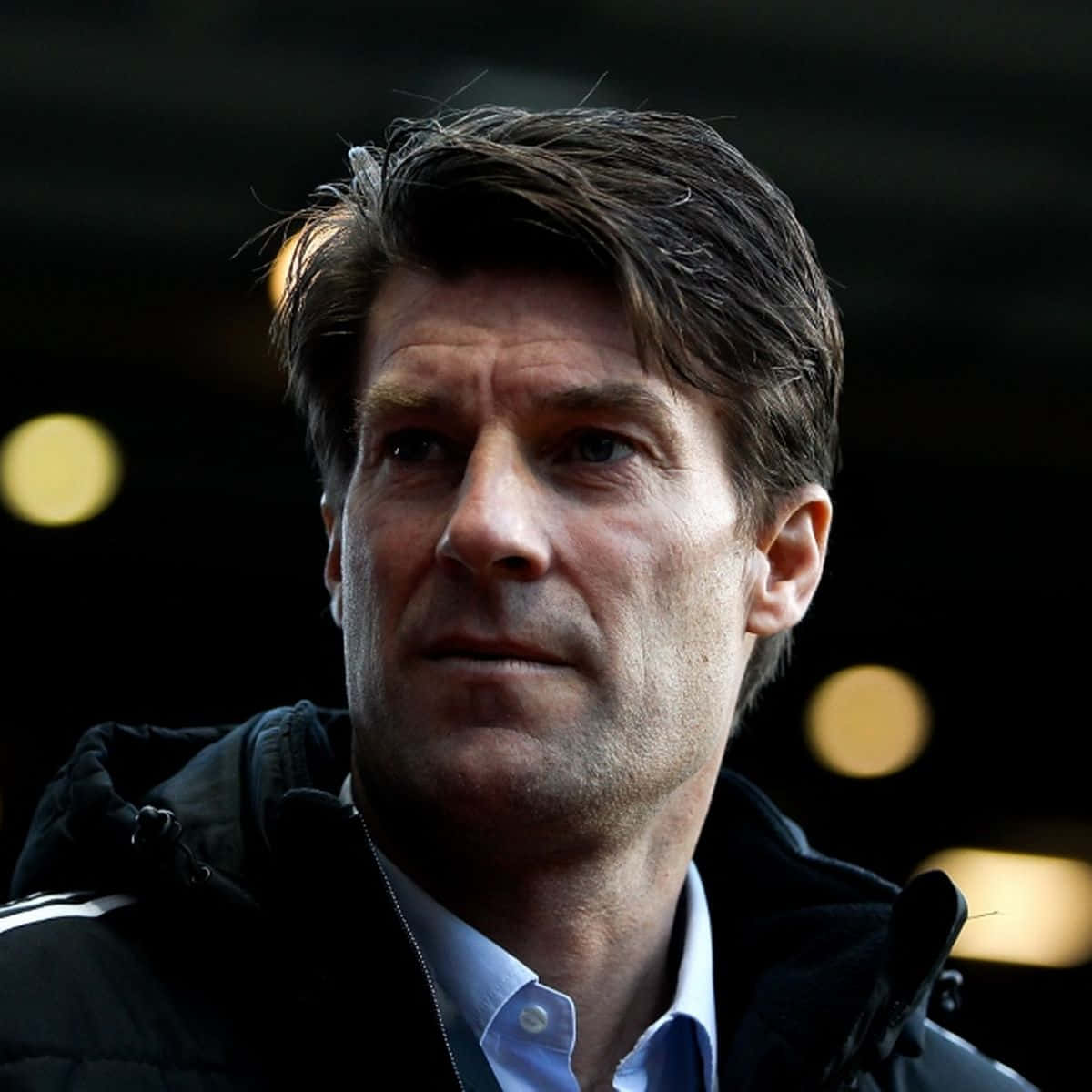 Michael Laudrup Watches Aston Villa And Swansea City Background