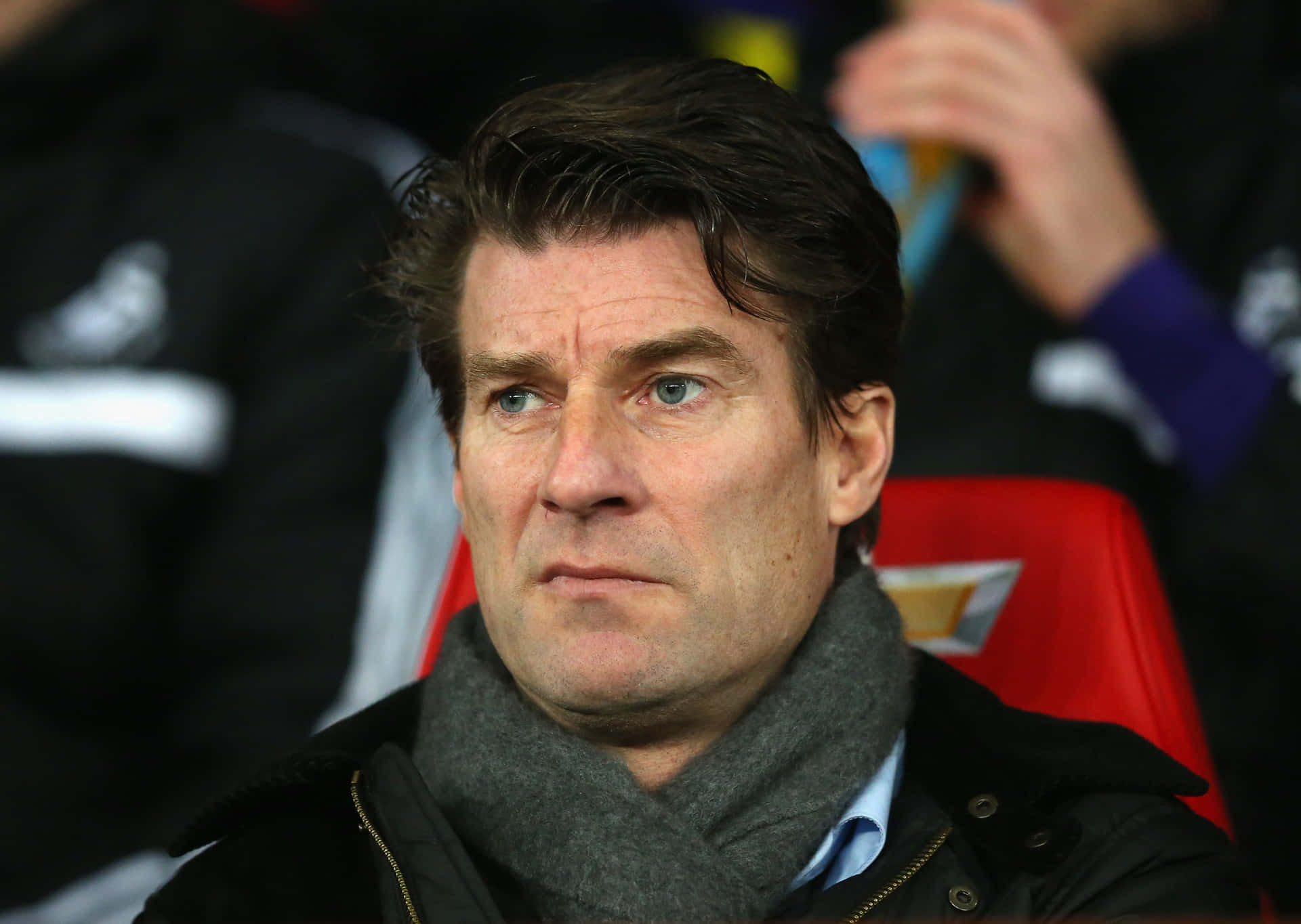 Michael Laudrup Watches During Fa Cup 2014 Background