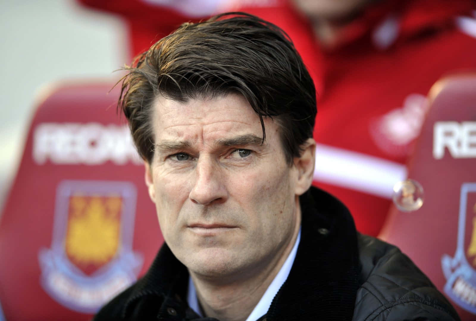 Michael Laudrup Watches West Ham United And Swansea City Background