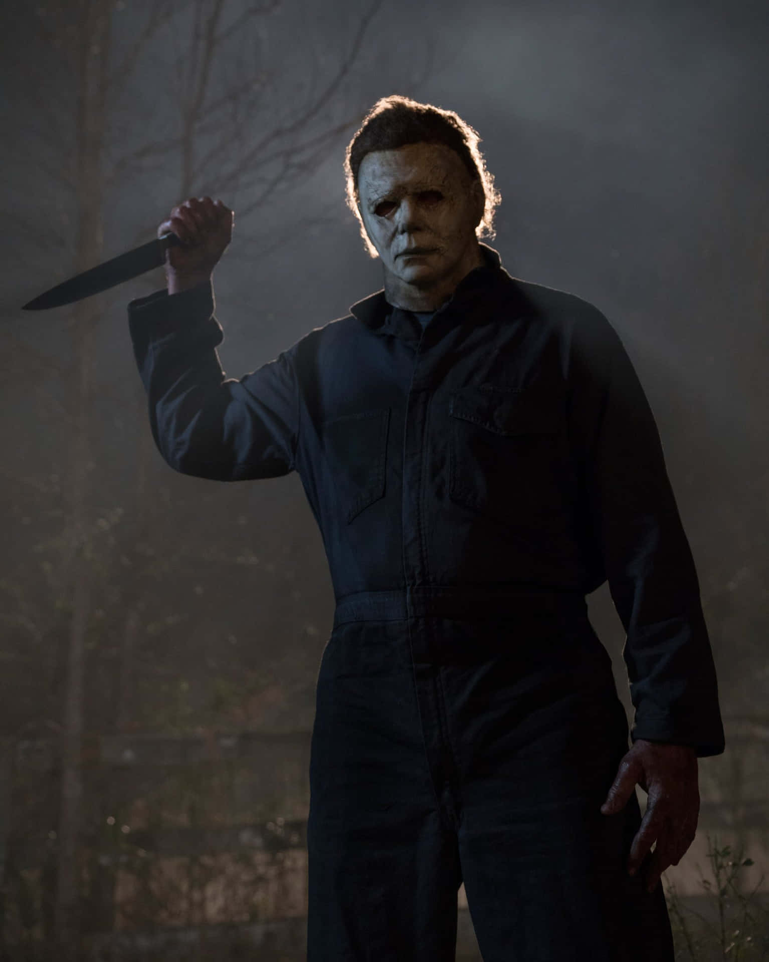 Michael Myers With His Signature Knife Background