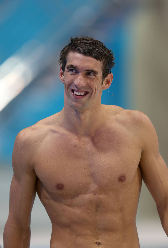Michael Phelps Charming Smile Background