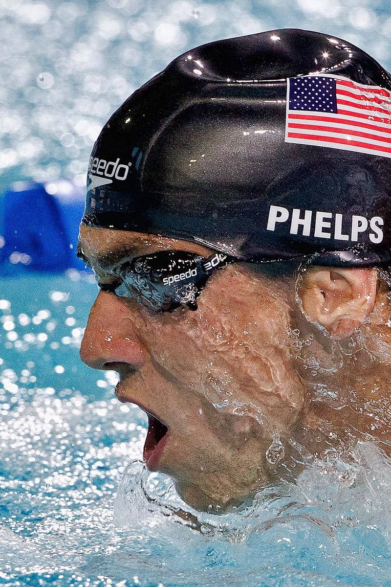 Michael Phelps Closeup Shot Background