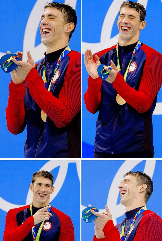 Michael Phelps Collage Background