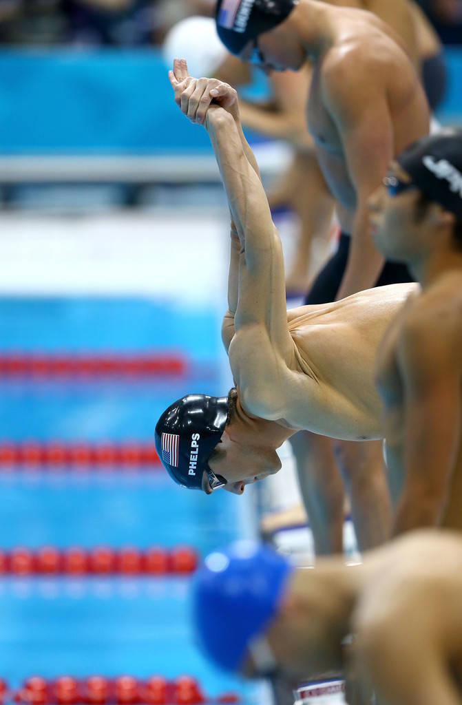 Michael Phelps Competition Portrait