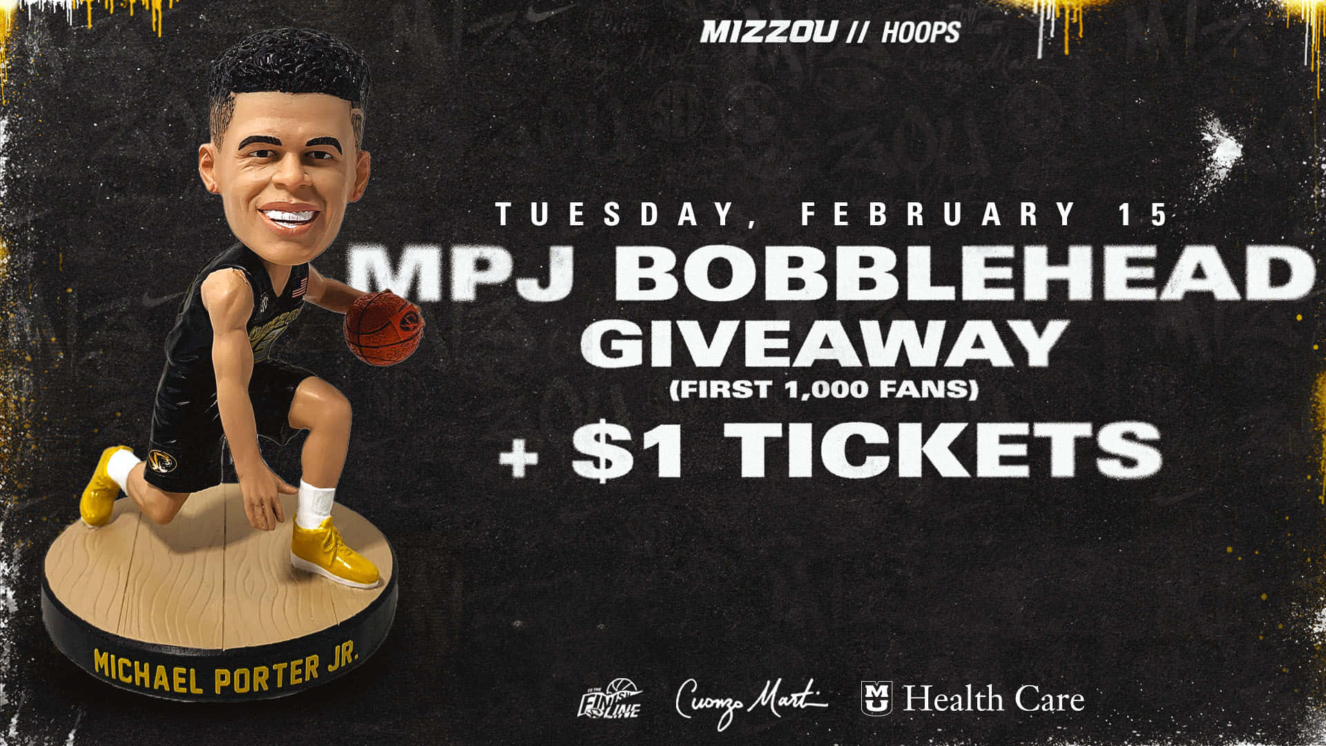 Michael Porter Bubblehead Poster Artwork Background
