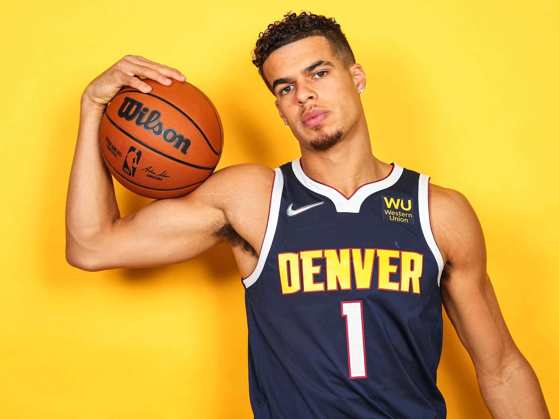 Michael Porter Jr Denver Number 1 Jersey Background