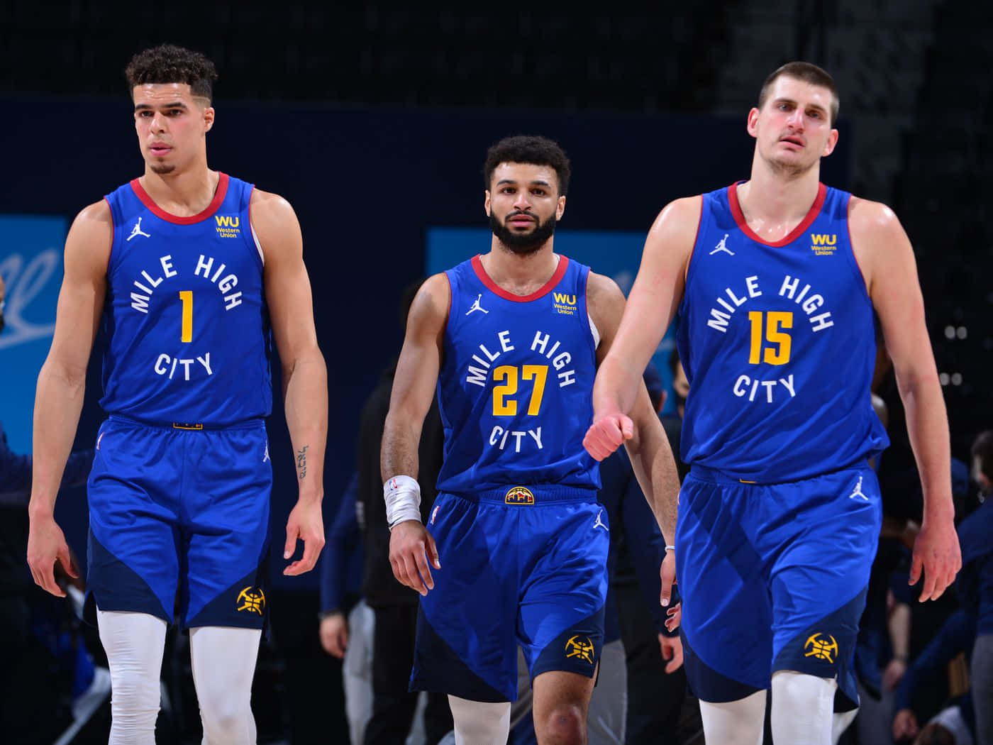 Michael Porter Jr Jamal Murray Nikola Jokic Background