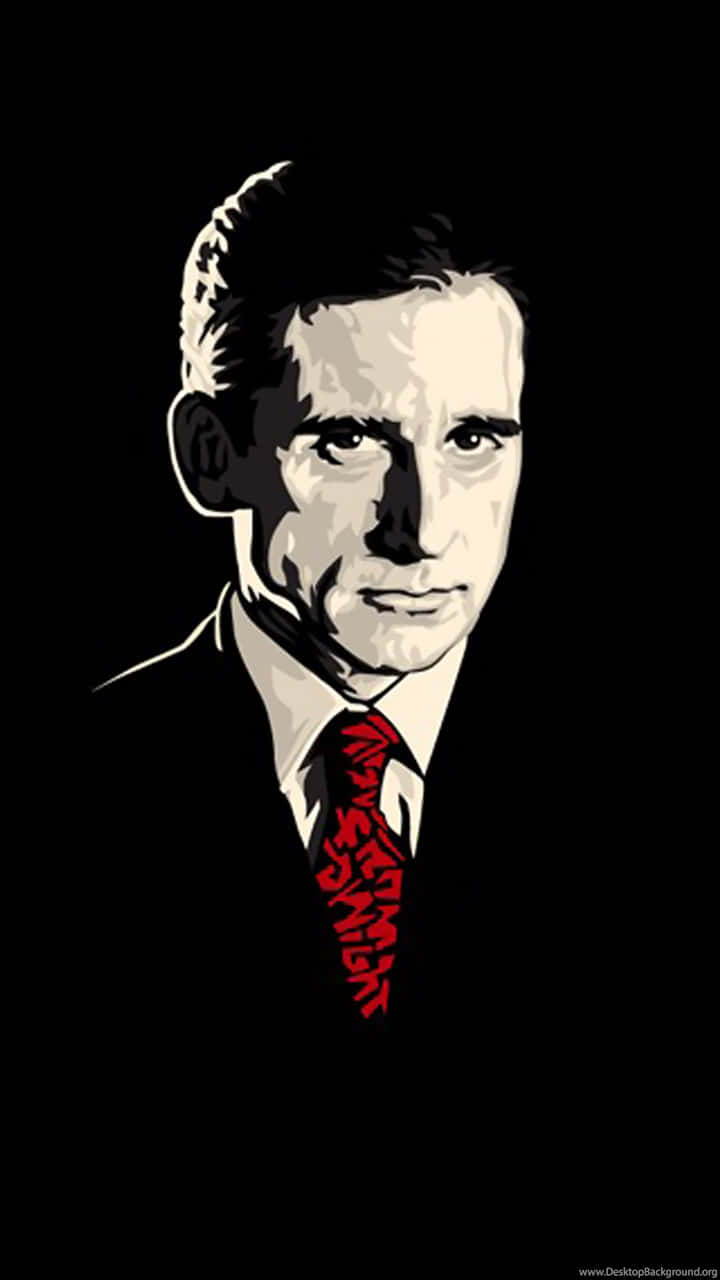 Michael Scott The Office Portrait Background