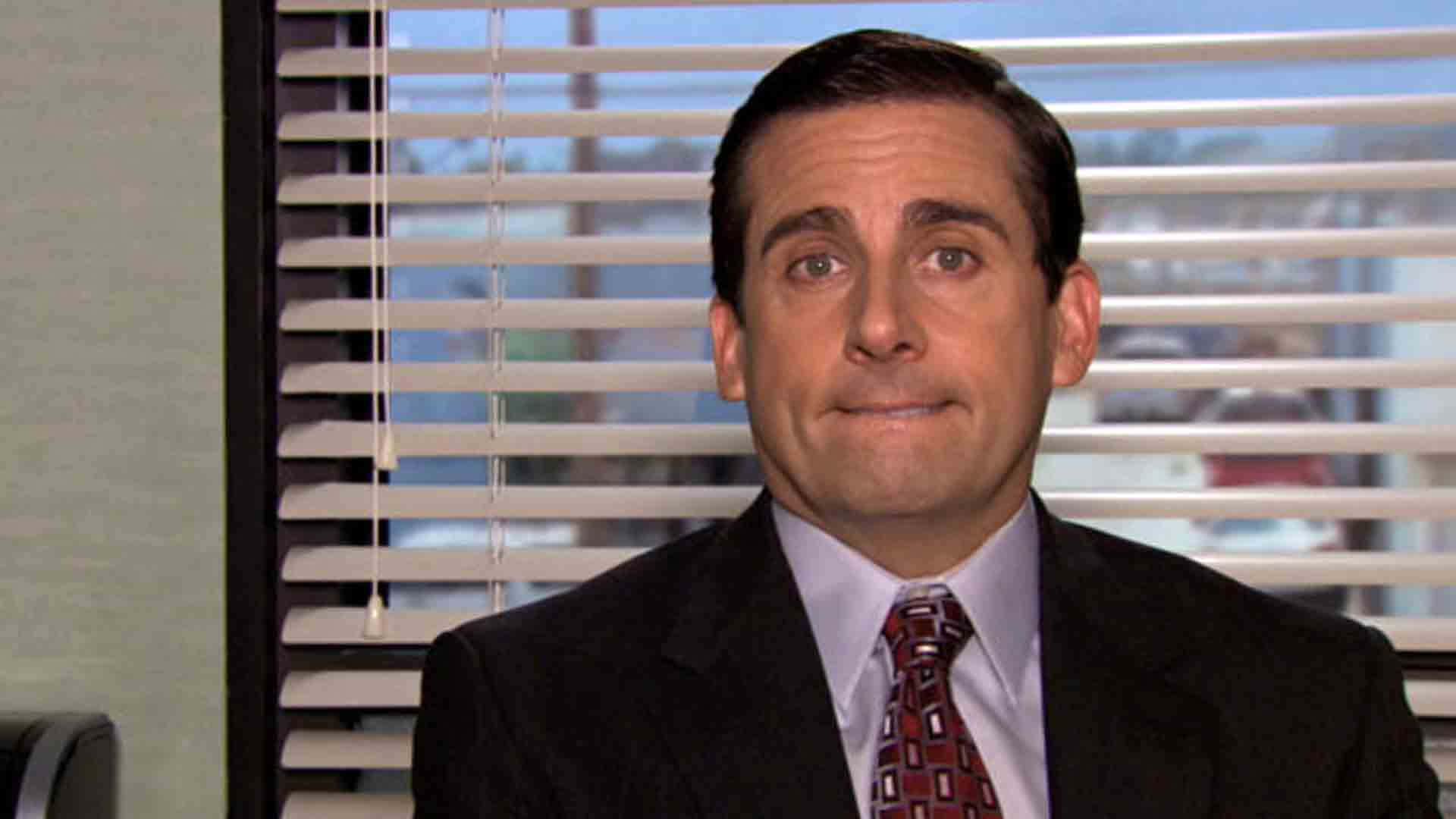Michael Scott Working Hard At The Office Background