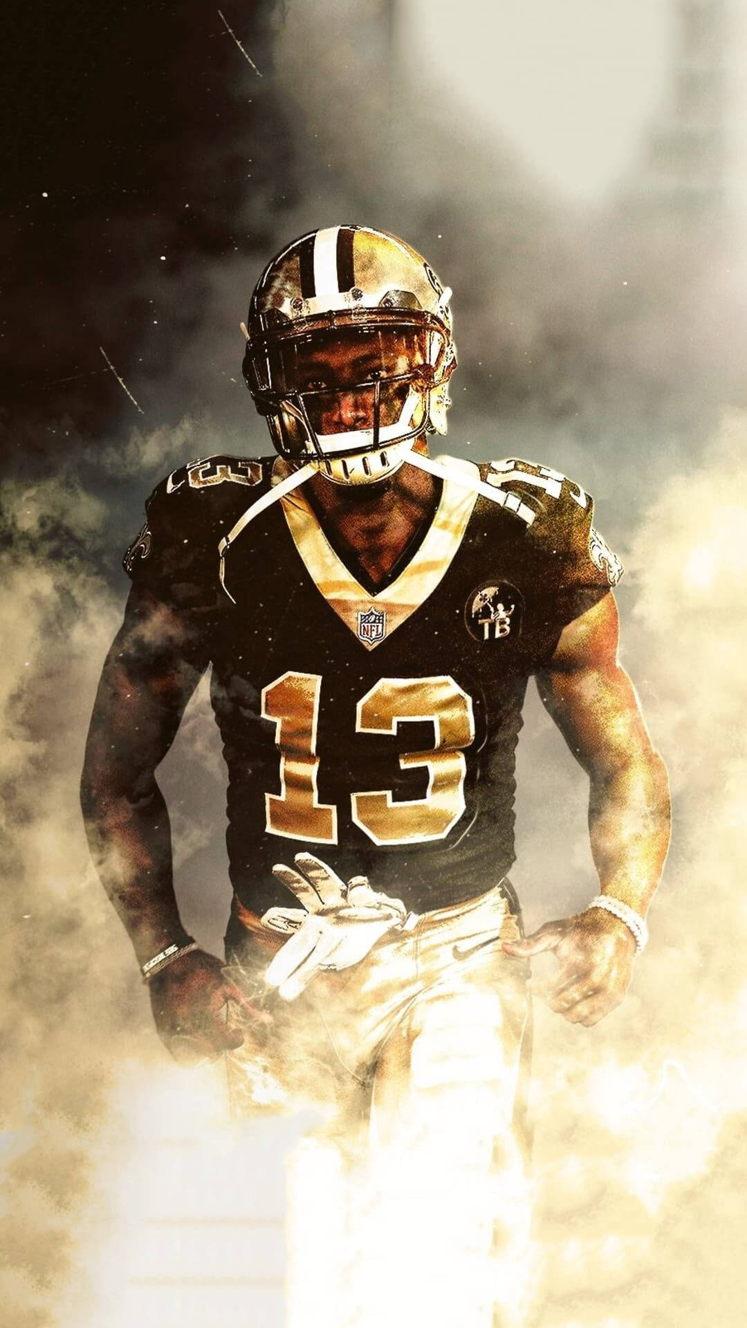 Michael Thomas Gold Glow Background