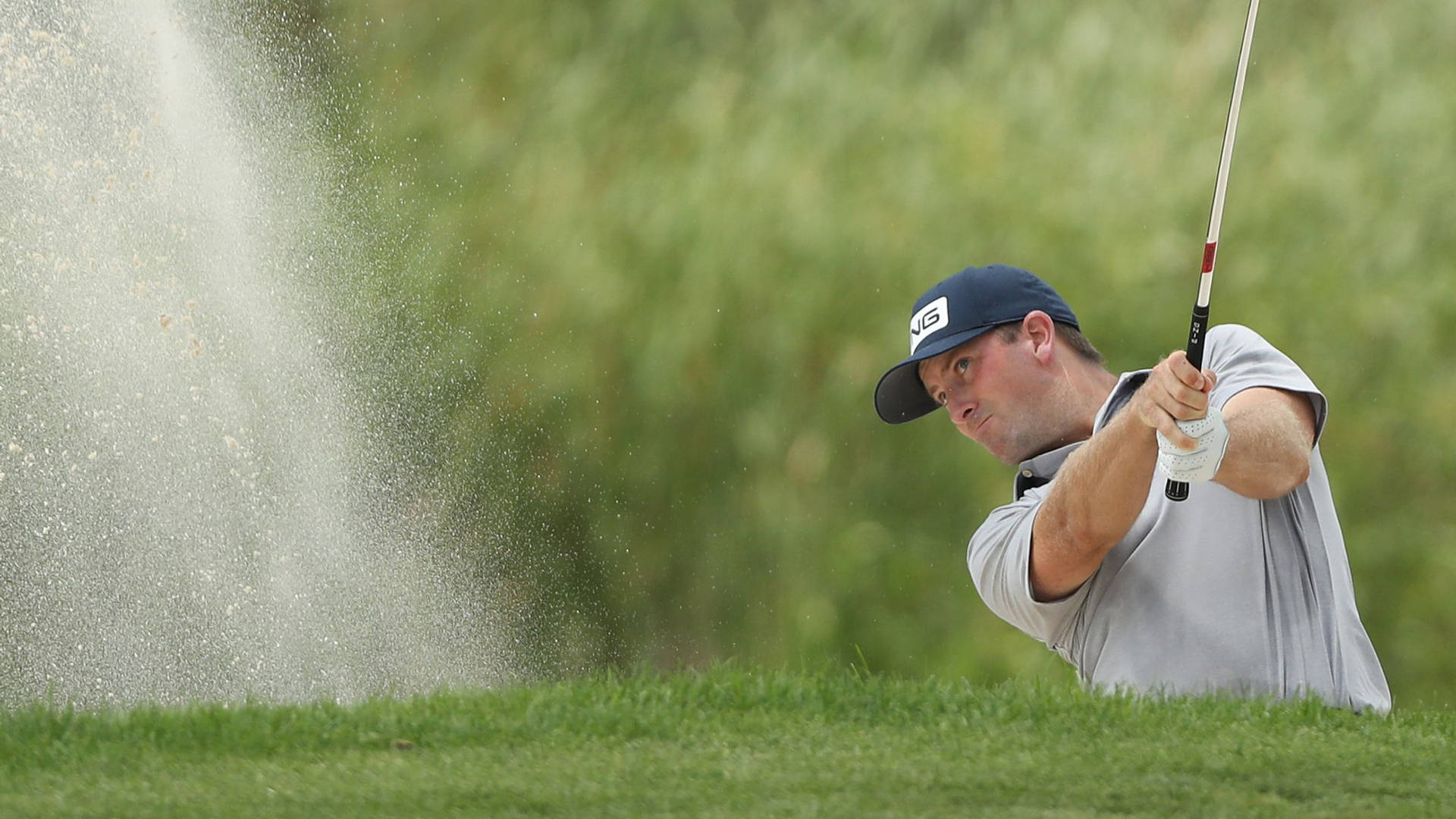 Michael Thompson Intense Golfing Background