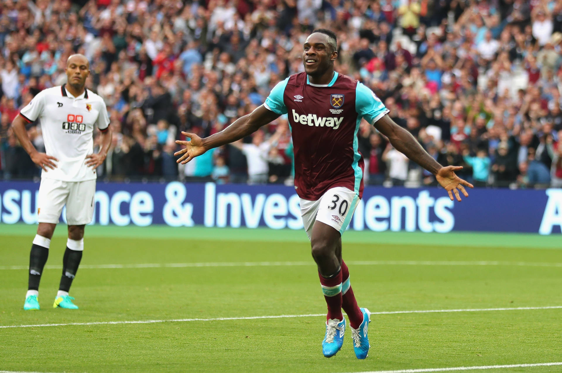 Michail Antonio Arms Wide Open Background