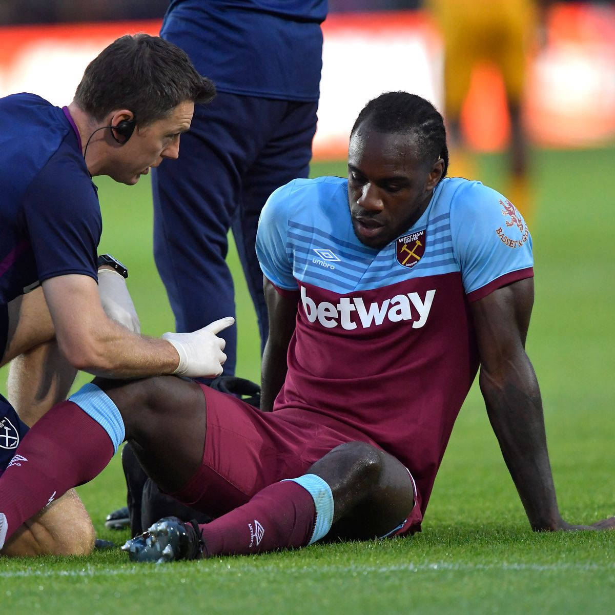 Michail Antonio Being Treated