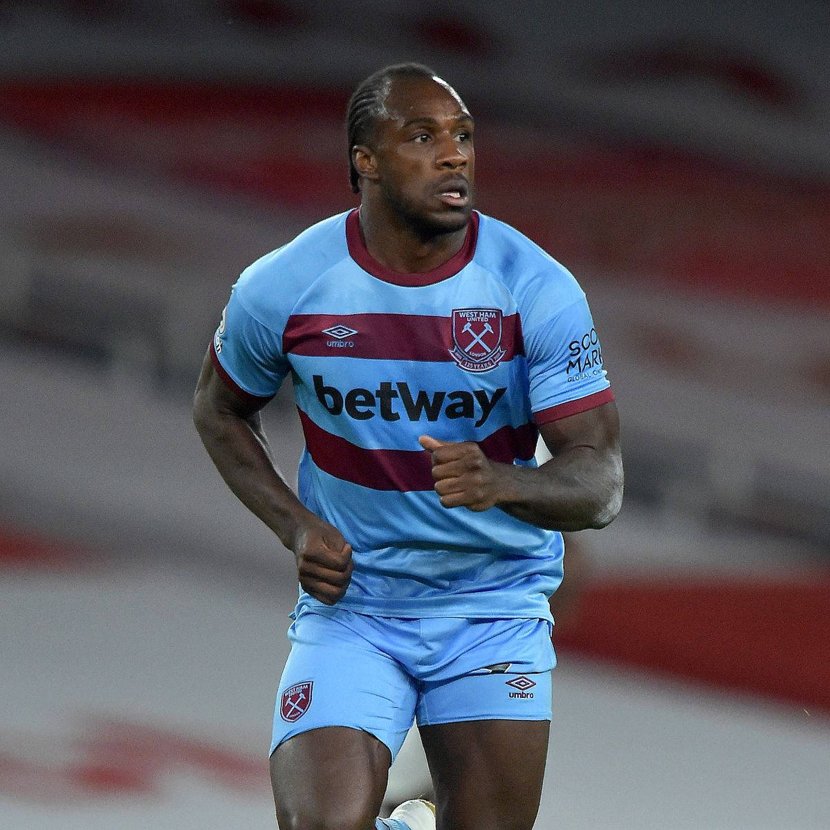 Michail Antonio Blue Shirt Background