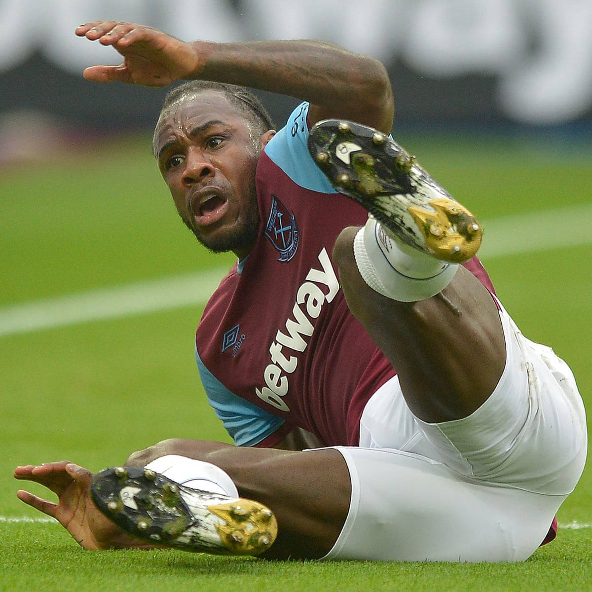 Michail Antonio Falling To Ground Background