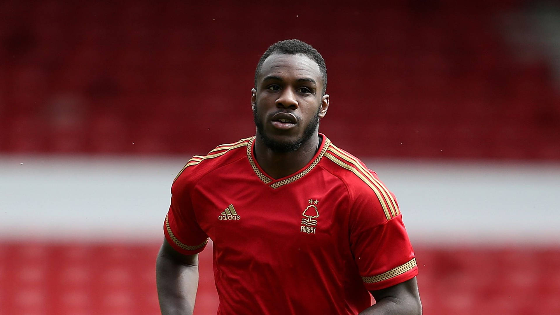 Michail Antonio In Action At Nottingham Forest Background