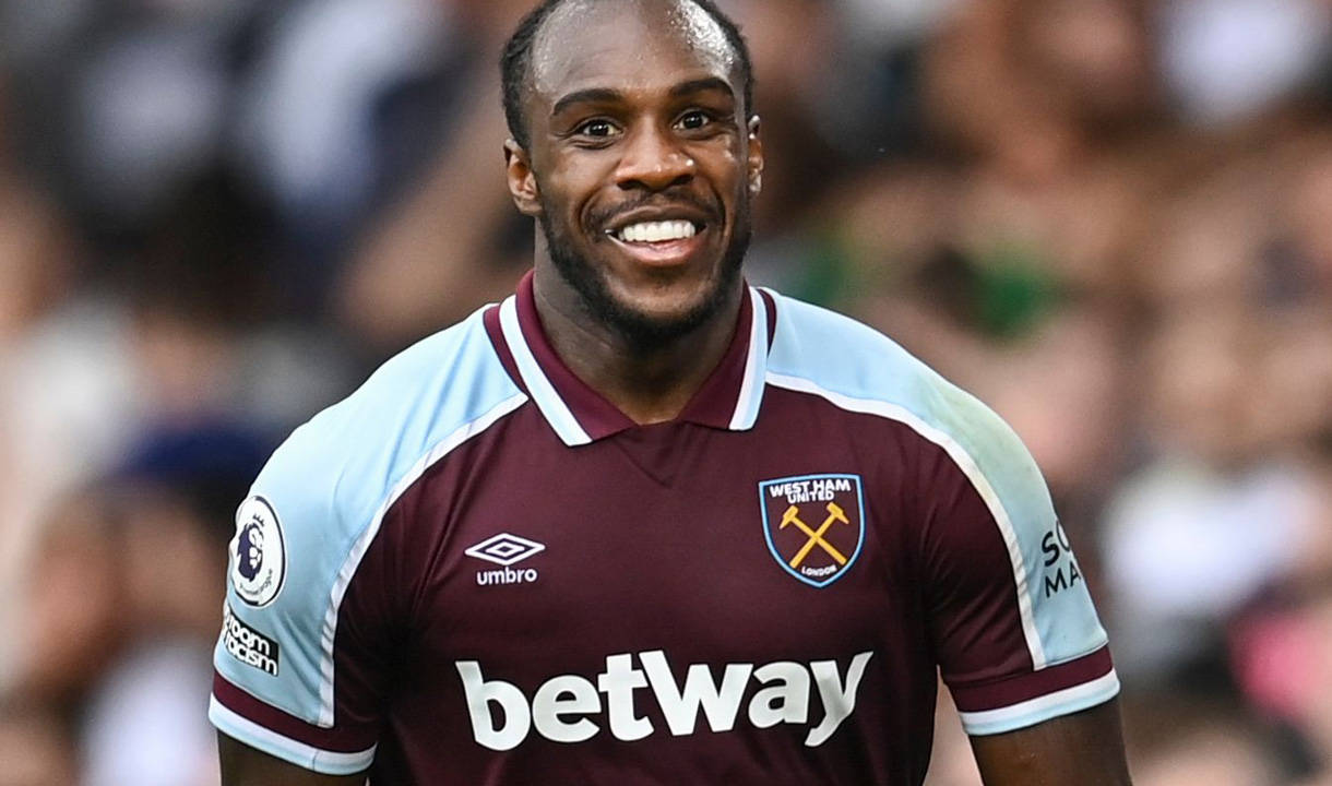 Michail Antonio Smiling West Ham Background