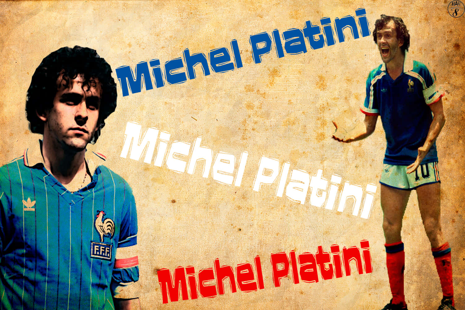 Michel Platini Fan Art Typography Background