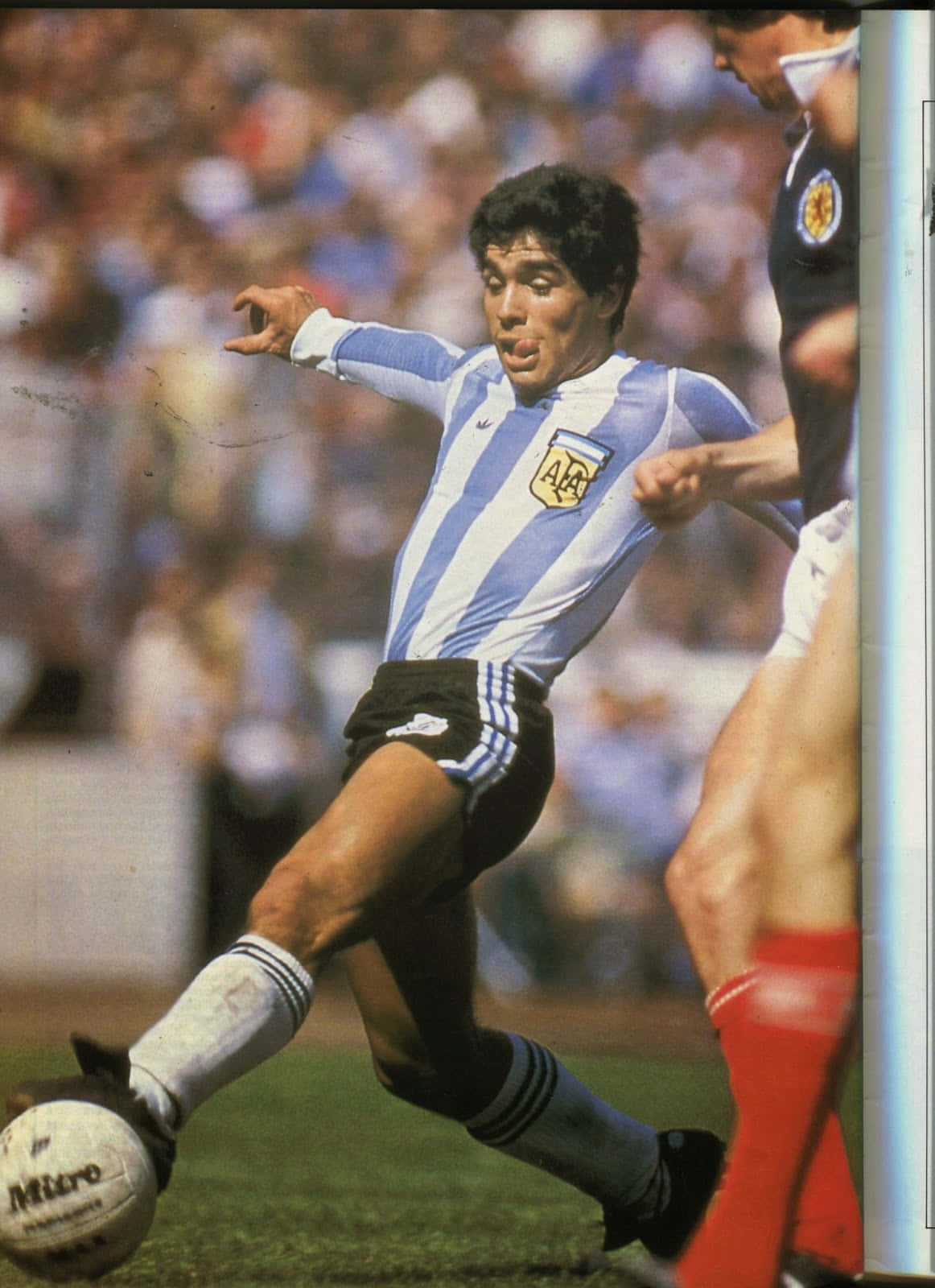 Michel Platini Football Kick Vintage Photography Background