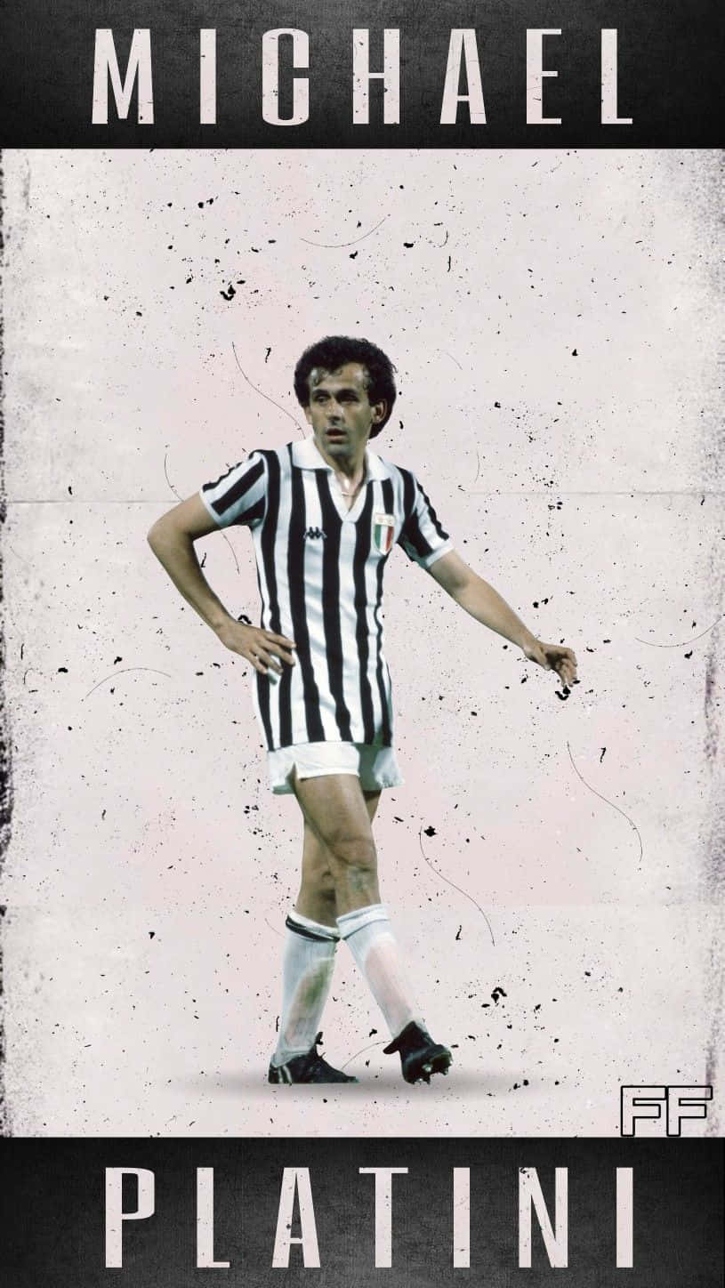 Michel Platini Football Vintage Poster Photography Background
