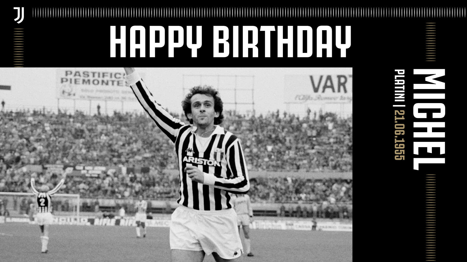 Michel Platini Happy Birthday Poster Photography Background