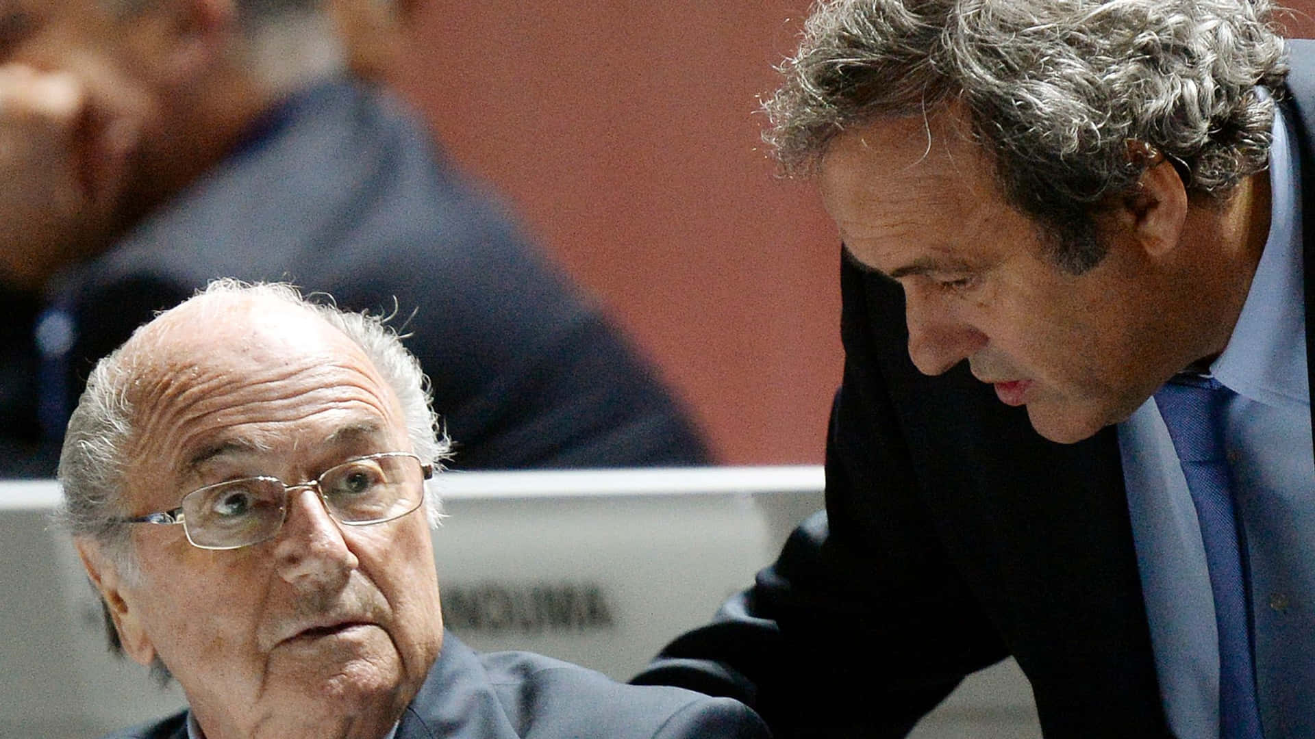 Michel Platini Sepp Blatter Athletes Photography Background