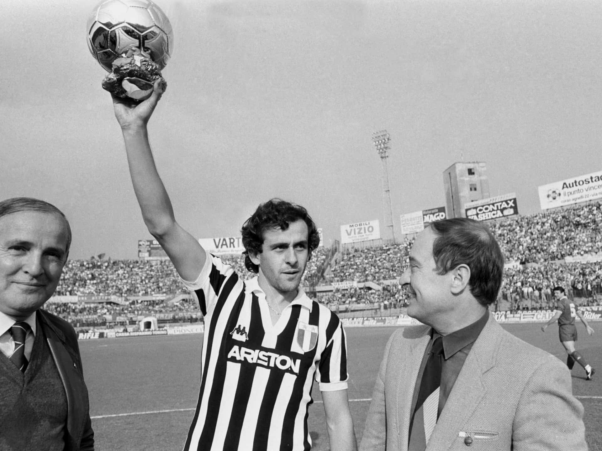 Michel Platini The King Euro 84 Photography Background