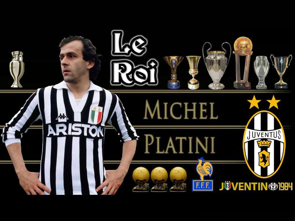 Michel Platini The King Juventus Fc Fan Art Photo Background