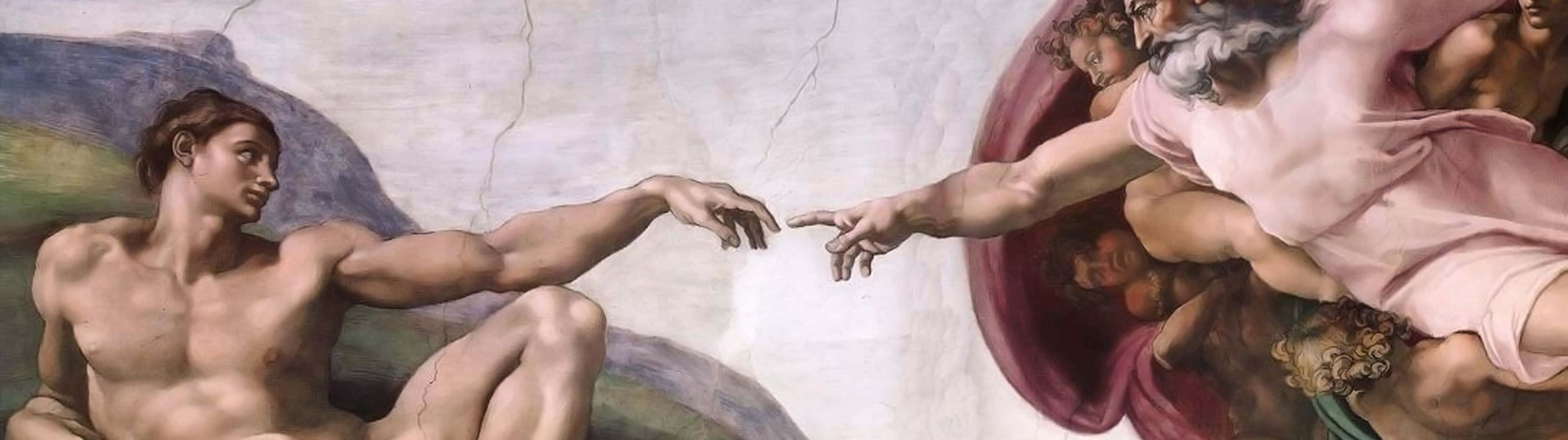 Michelangelo's Fresco Of The Creation Of Adam