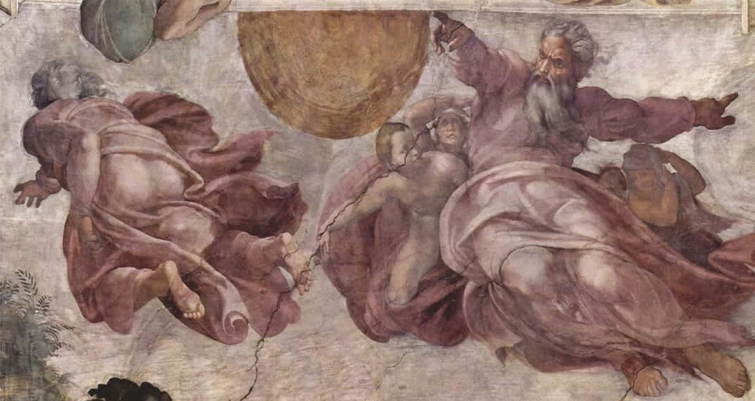 Michelangelo's Sistine Chapel Ceiling Background