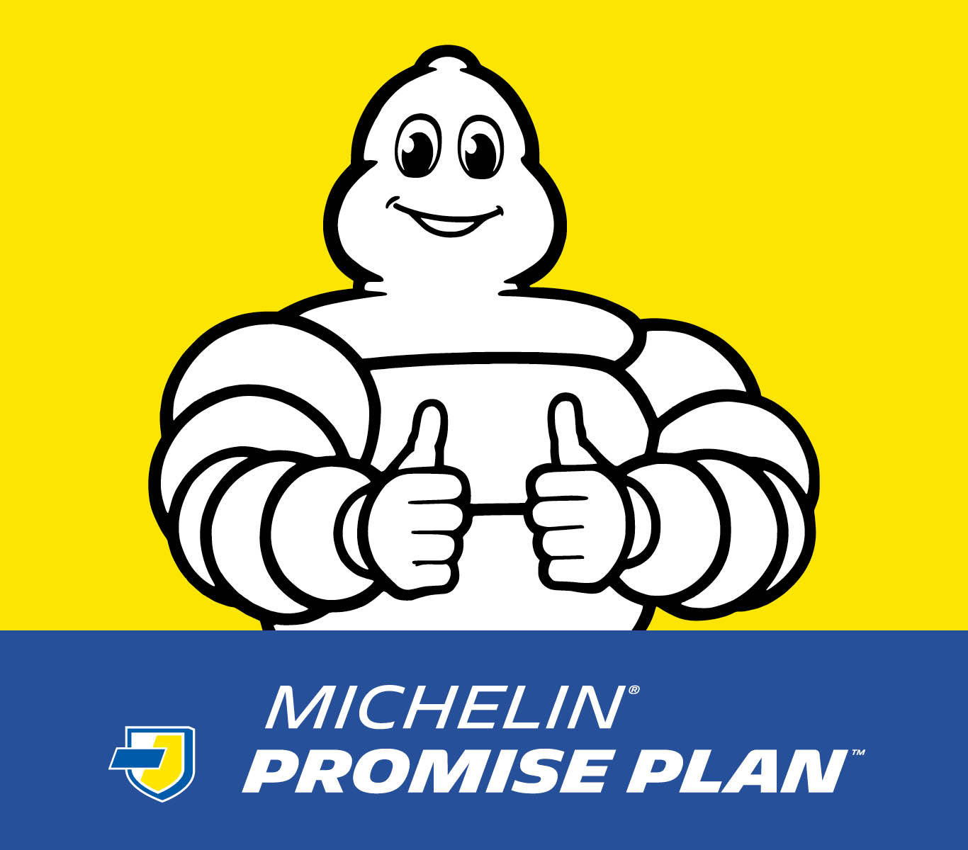 Michelin Blue Yellow Logo Background