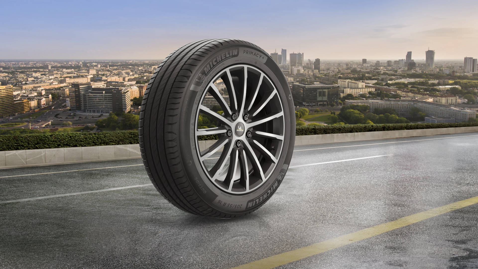 Michelin Premium Road Tire Background