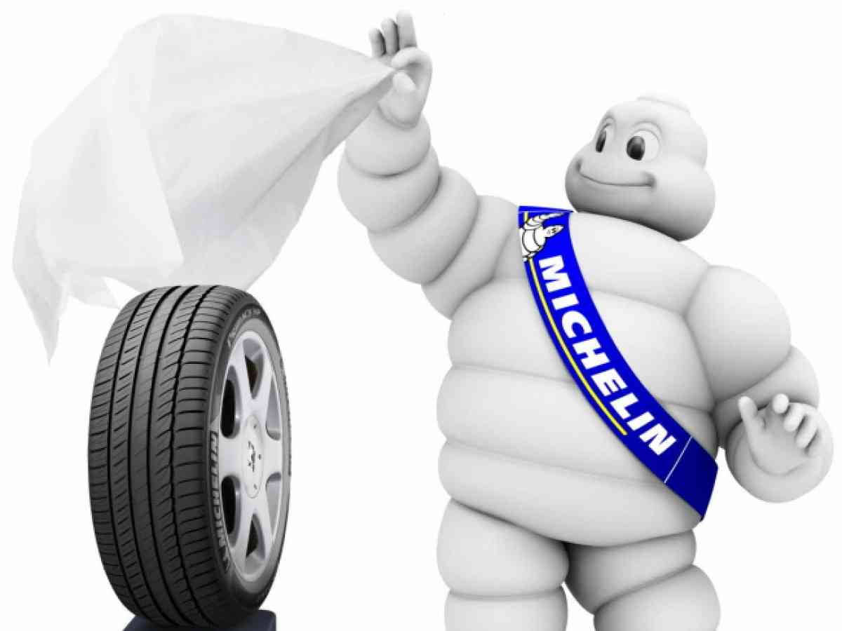 Michelin White Tire Man Background