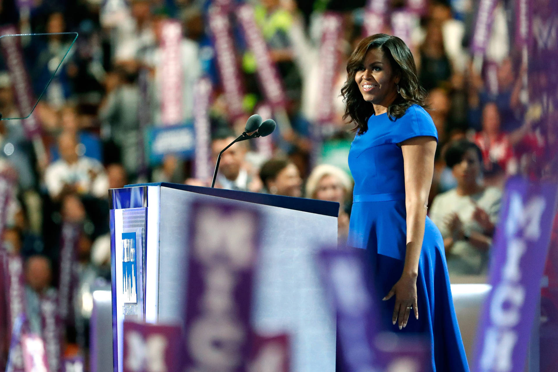 Michelle Obama Dnc Speech Background