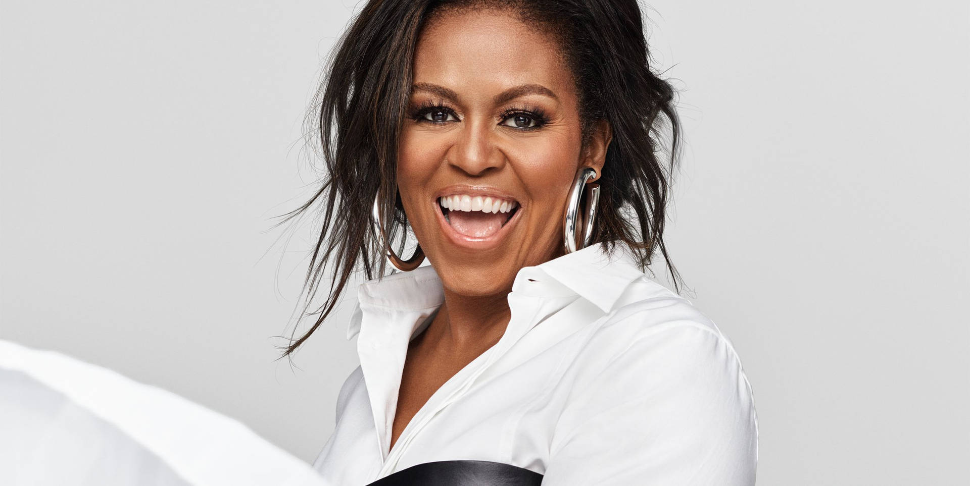 Michelle Obama For Elle Background