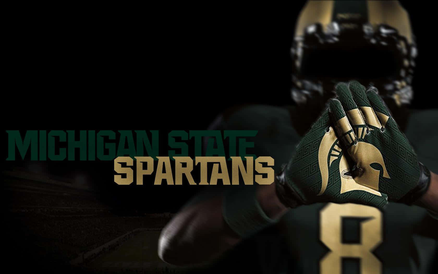 Michigan State Spartans With Athlete Background