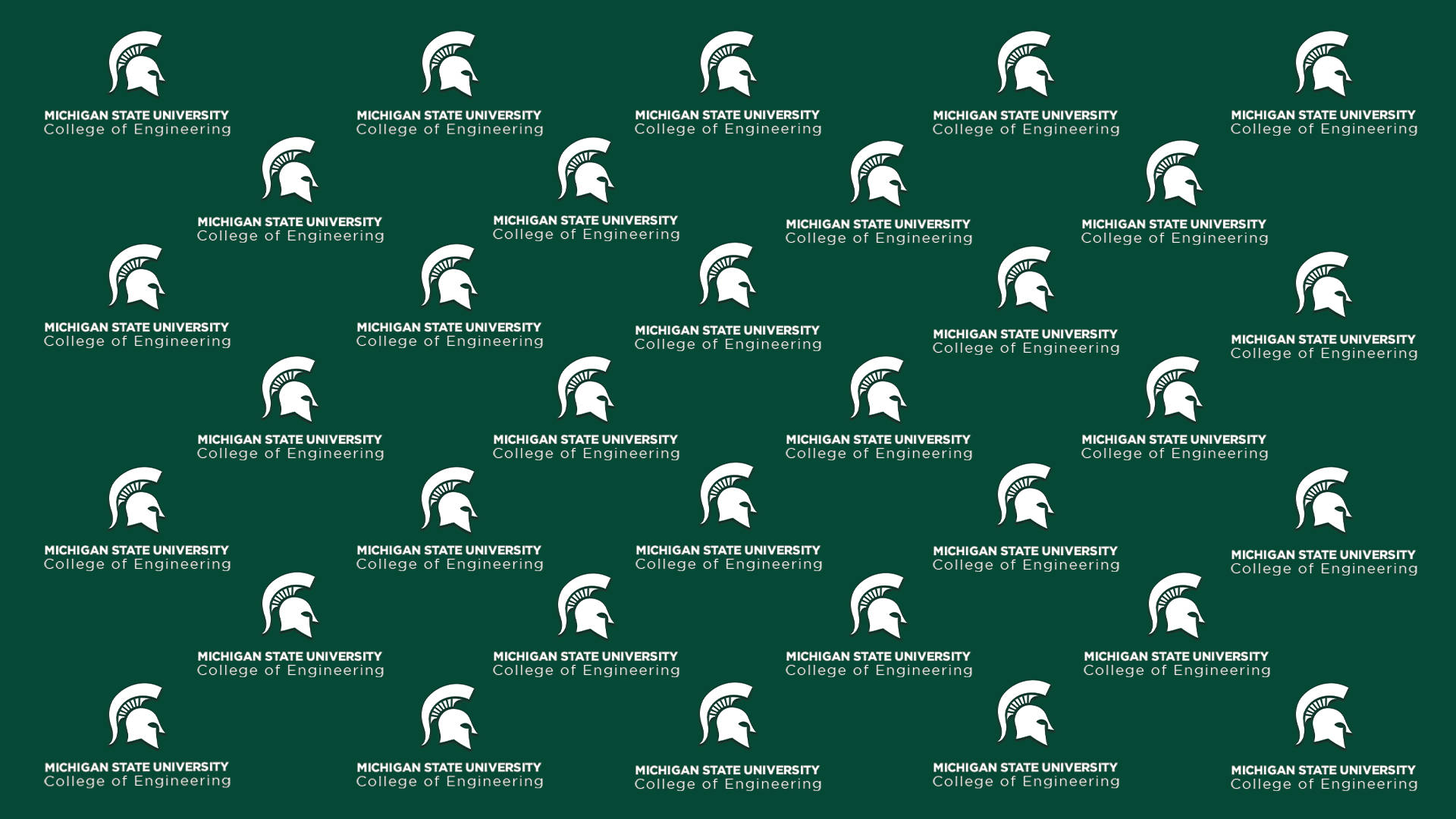 Michigan State University Spartans Logo Pattern